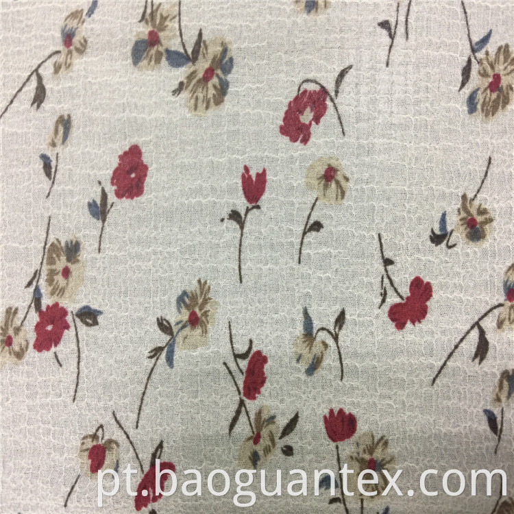 Floral Pattern Chiffon Fabric